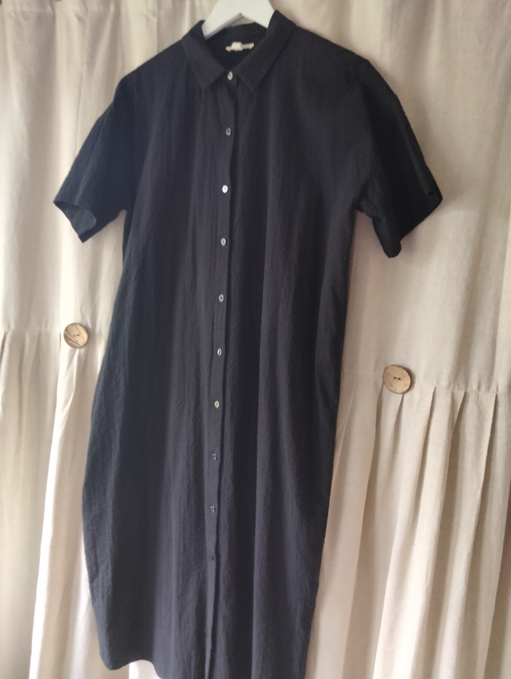 Eileen Fisher Black Crewneck Top, Size Medium